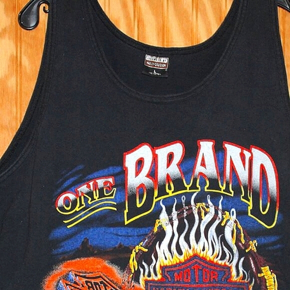 Vintage Harley-Davidson “One Brand for Life” Tank Top - Size L - Picture 2 of 5